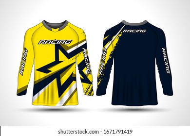 Long sleeve t-shirt sport motorcycle, motocross jersey.