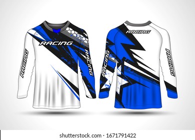 Long sleeve t-shirt sport motorcycle, motocross jersey.