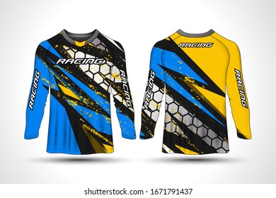 Long sleeve t-shirt sport motorcycle, motocross jersey.