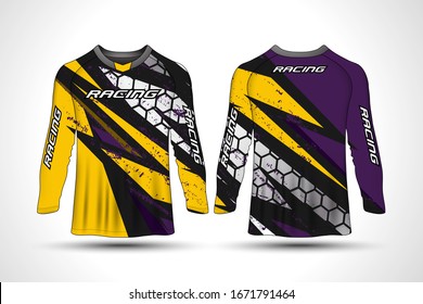 Long sleeve t-shirt sport motorcycle, motocross jersey.