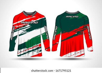 Long sleeve t-shirt sport motorcycle, motocross jersey.