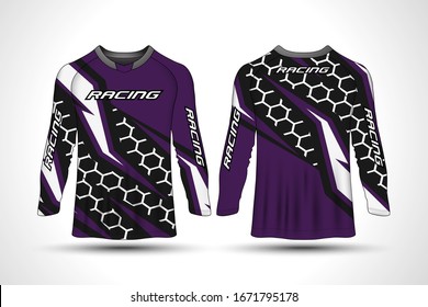 Long sleeve t-shirt sport motorcycle, motocross jersey.