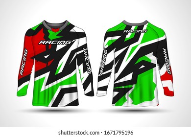 Long sleeve t-shirt sport motorcycle, motocross jersey.