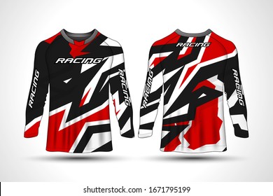 Long sleeve t-shirt sport motorcycle, motocross jersey.