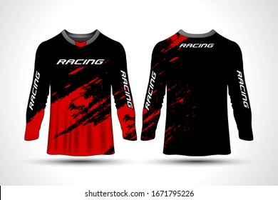 Long sleeve t-shirt sport motorcycle, motocross jersey.