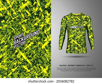 Long sleeve tshirt sports design for racing, jersey, cycling, football, gaming, motocross