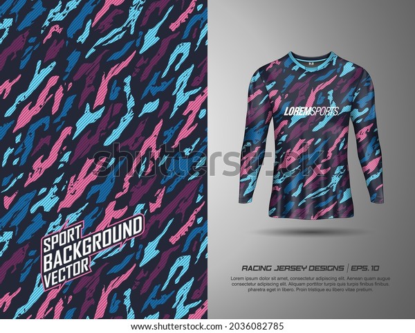 Long sleeve tshirt sports design for\
racing, jersey, cycling, football, gaming,\
motocross