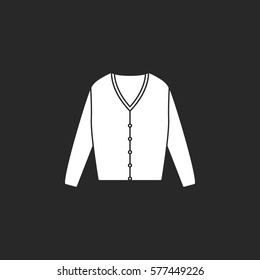 Long sleeve t-shirt symbol simple silhouette icon on background