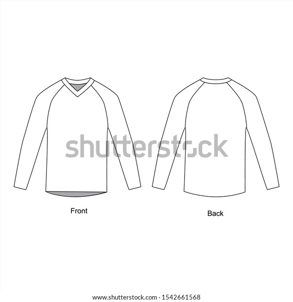 Long Sleeve Vector Jacket Long Sleeve Stock Vector (Royalty Free ...