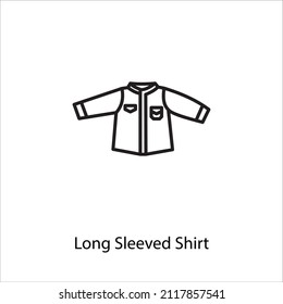 long sleeved shirt icon in vector. Logotype