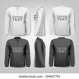 Black Long Sleeve Shirt Vector Art, Icons, and Graphics for Free