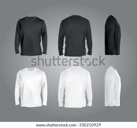 White t shirt plain front and back Long Beach How to wear a sweater ...