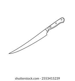 Long slicer knife illustration [Kinds of Knives]