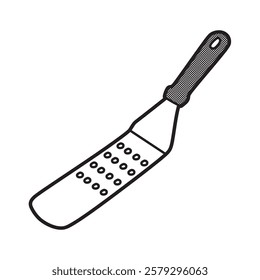 long spatula vector black and white