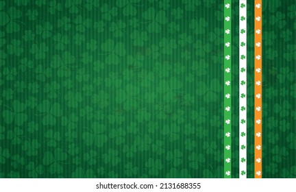 Long St Patricks Day Irish Flag Banner