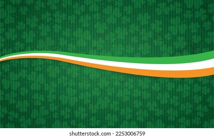 Long St Patricks Day Irish Flag Banner