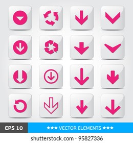 Long sticker tags for web banner