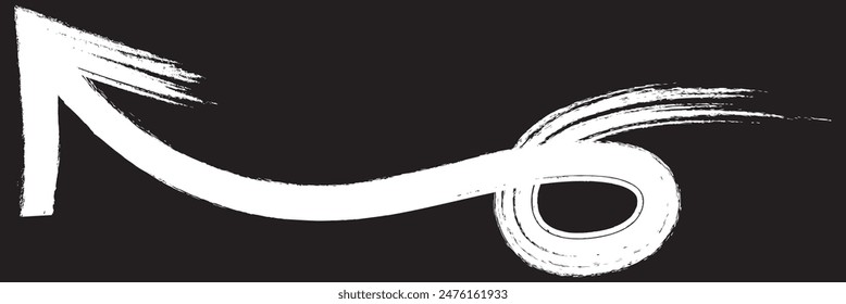  Long straight brush arrow icons. Blue horizontal pointer, direction, transfer, position or location and width signs isolated on white background
