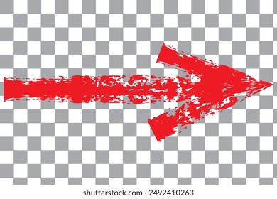 Long straight brush arrow icons. White horizontal pointer, direction, transfer, position or location and width vector icon isolated on black background