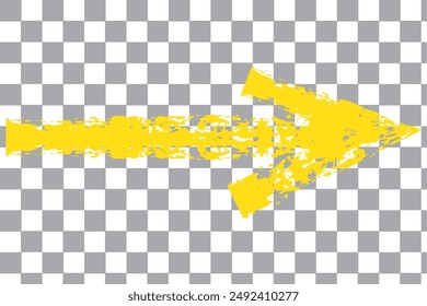 Long straight brush arrow icons. White horizontal pointer, direction, transfer, position or location and width vector icon isolated on black background