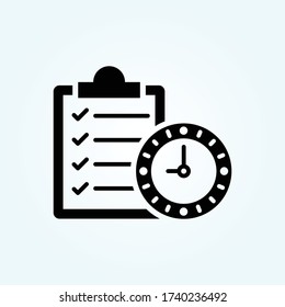 long term goals Vector Solid style illustration. Startup and New Business symbol icon. EPS 10