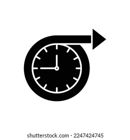 Icono de largo plazo. señal de reloj. ilustración vectorial