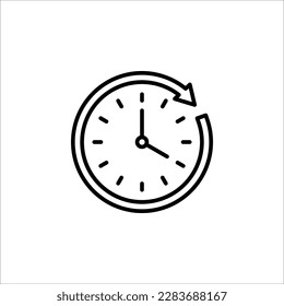 Long term icon. clock sign. vector illustration on white background. EPS 10
