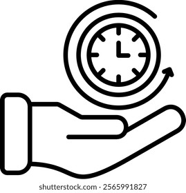 Long Term Icon Element For Design