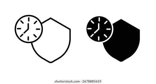 ícone de longo prazo estilo de linha design gráfico vetores editáveis.