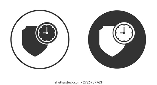 Ícone de longo prazo silhueta forma gráfico simples clipart símbolos