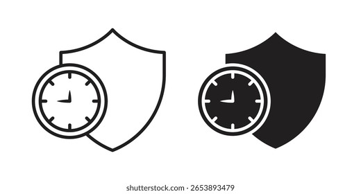Long term icon vector illustration on a transparent background.