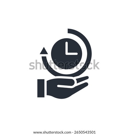 long term icon. vector.Editable stroke.linear style sign for use web design,logo.Symbol illustration.