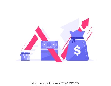 Long term investing strategy, income growth, boost business revenue, investment return, fund raising, pension savings account, financial improvement report, more money, high interest rate