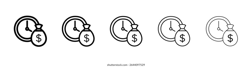 Long term investment icon concept. graphic design, logo, Web, UI.