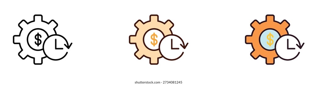 Long Term Investment icon vector. maximum efficiency and profit symbol. vector illustration.