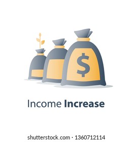 Long term investment strategy, financial value steady growth, asset allocation, stock market future income, revenue increase, mutual fund interest rate, more money saving, fund raising concept