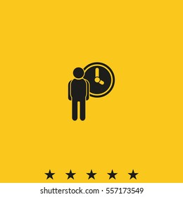 Long term investments icon. Time is money illustration.