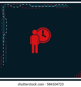 Long term investments icon. Time is money illustration.