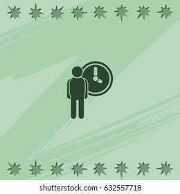 Long term investments icon. Time is money illustration.