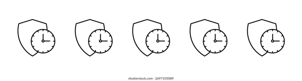 Design de ícone de proteção de longo prazo, logotipo, aplicativo, UI. Ilustração vetorial, EPS