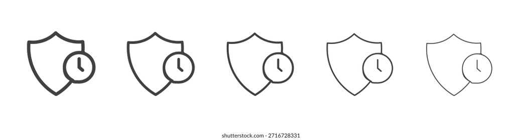 Design de ícone de proteção de longo prazo, logotipo, aplicativo, UI. Ilustração vetorial, EPS