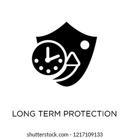 long term protection icon. long term protection symbol design from Insurance collection.