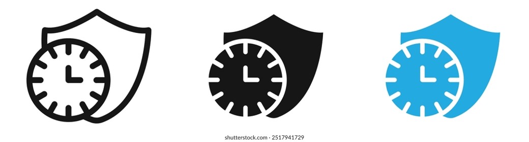 Long term protection icon vector