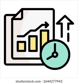 Icon-Element für langfristige Strategie für Design