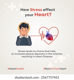 Long Term Stress Heart Attack. Cardiology, Medical, Health Info templates