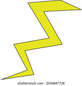 Long thundering storm illustration icon