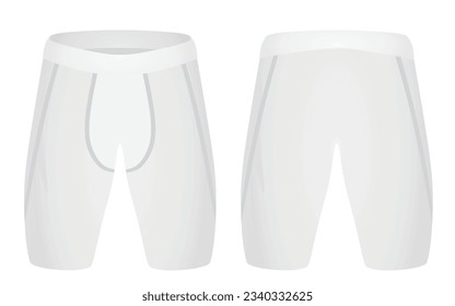 Long tight shorts. vector illustration