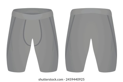 Long tight shorts. vector illustration
