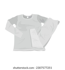 Long tourist's underwear on white background