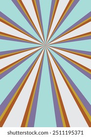 Long vertical rectangle abstract vintage and retro color sunburst stripe blast unsymmetrical rays pattern design element background